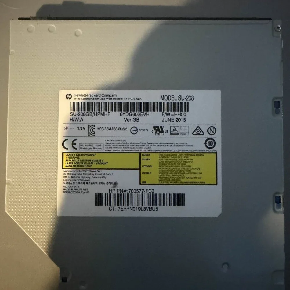 HP SU-208 SU-208GB/HPMHF Internal Optical Disk Drive DVD CD **Untested**